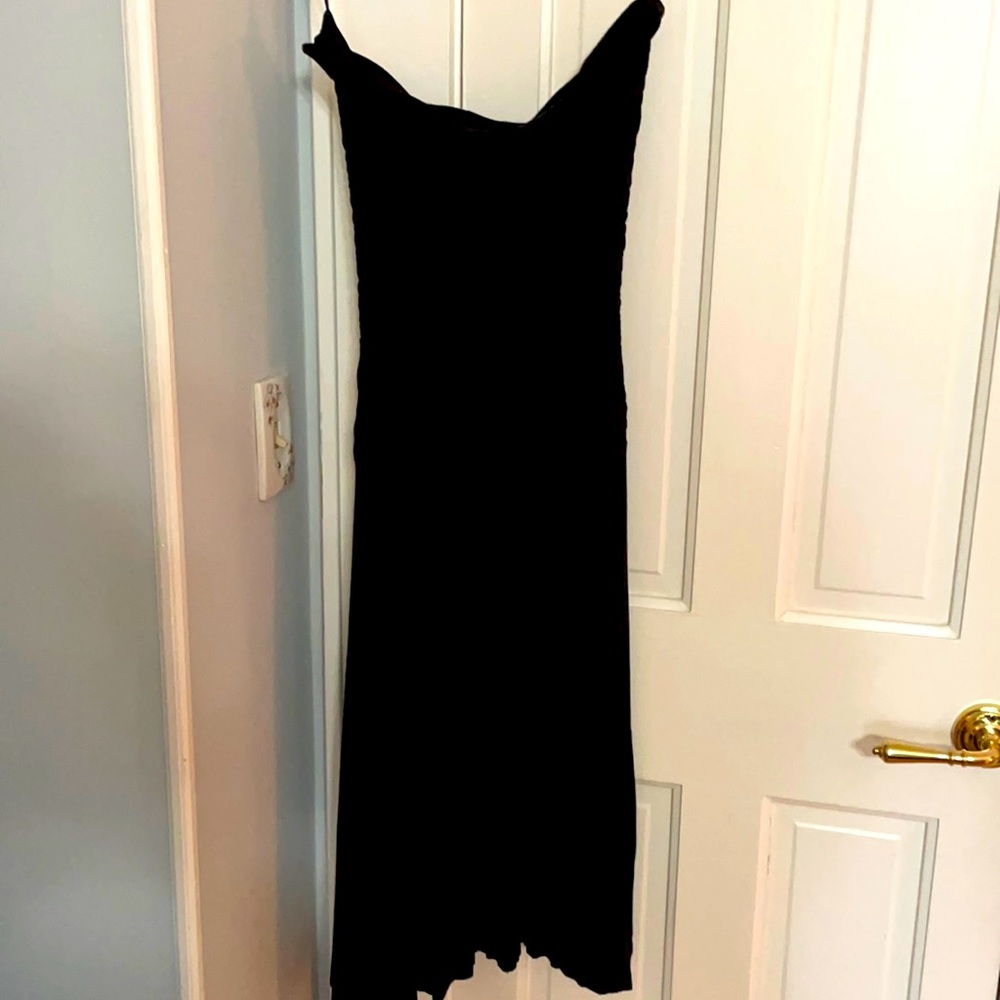 Sexy maxi black dress